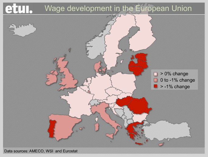 Wage developments in the European Union between 2000 – 2012