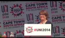 Embedded thumbnail for Finland&amp;#039;s Ann Selin elected UNI Global Union President 