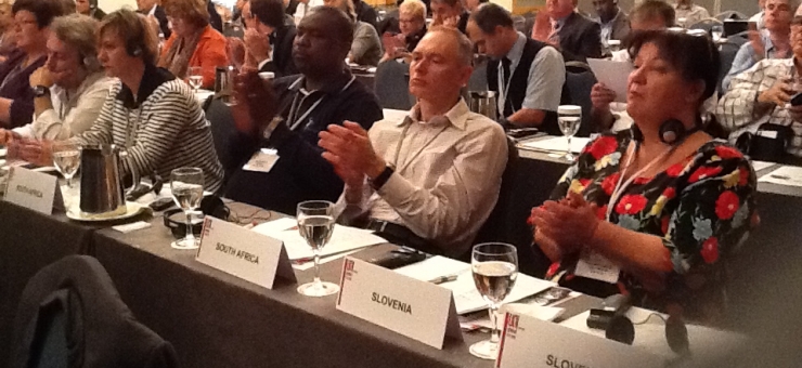 Joe Kokela, President of UNI Africa Finance, at the UNI Finance world steering group meeting in Athens, Greece on 23.10.13.