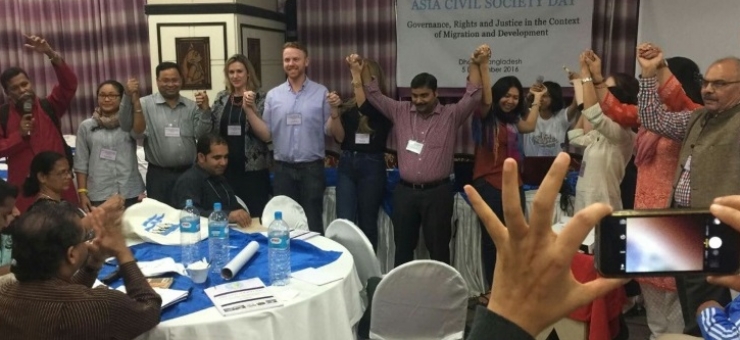 In solidarity at 9th GFMD 