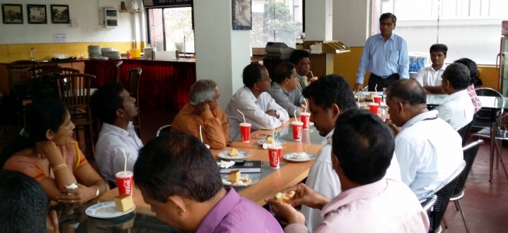 Gayan Munaweera and E Somachandra presiding the UNI SLAC Executive Board Meeting