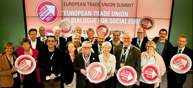 Trade union leaders ETUC Trade Union Summit 19 March 2014