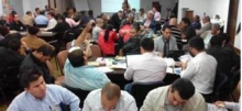 Sindicalistas en jornada de preparación de las querellas.