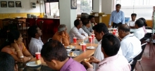 Gayan Munaweera and E Somachandra presiding the UNI SLAC Executive Board Meeting